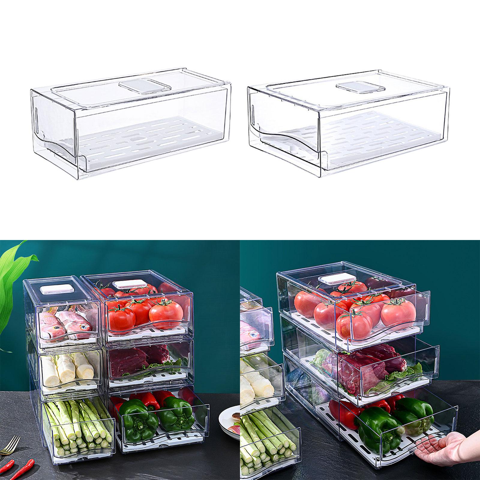 Fridge Drawer Bins Pantry Orga - Food Storage Without Pantry ulasan dan harga