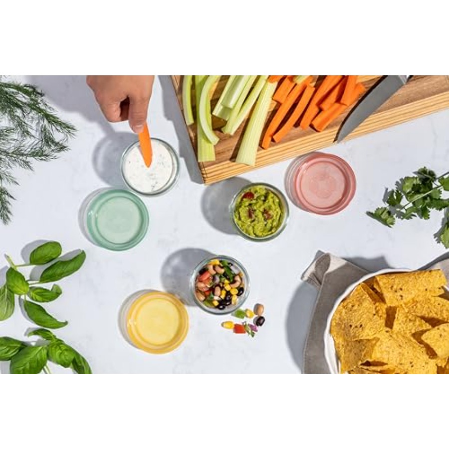 Color Lock Glass Meal Prep Set - Food Storage Containers Glass ulasan dan harga