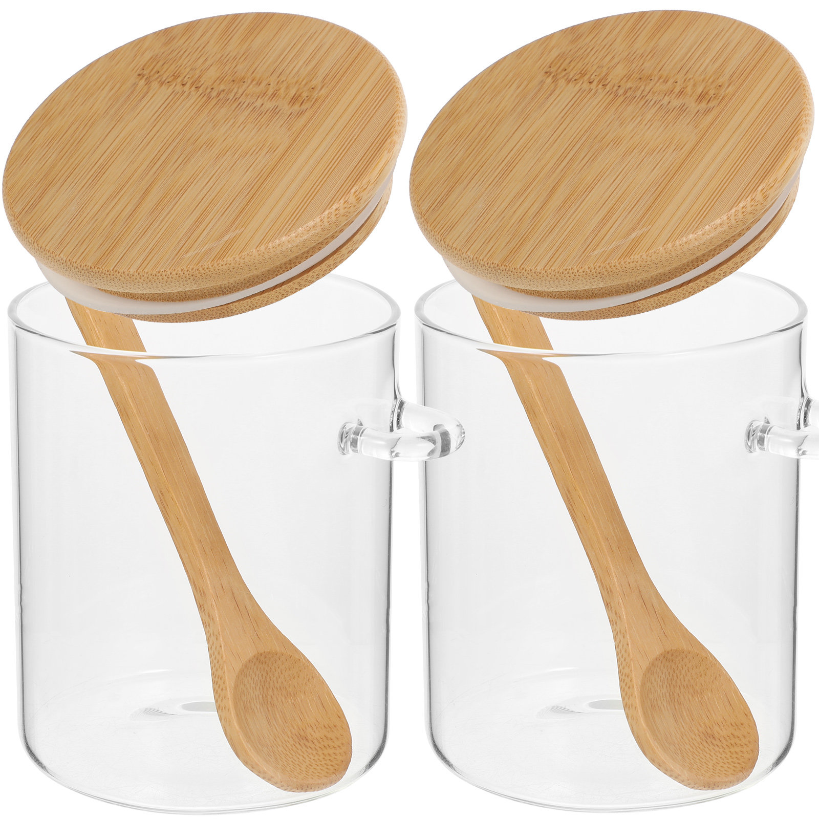 2 Pcs Flour Sugar Storage Cont - Food Storage Containers Glass ulasan dan harga