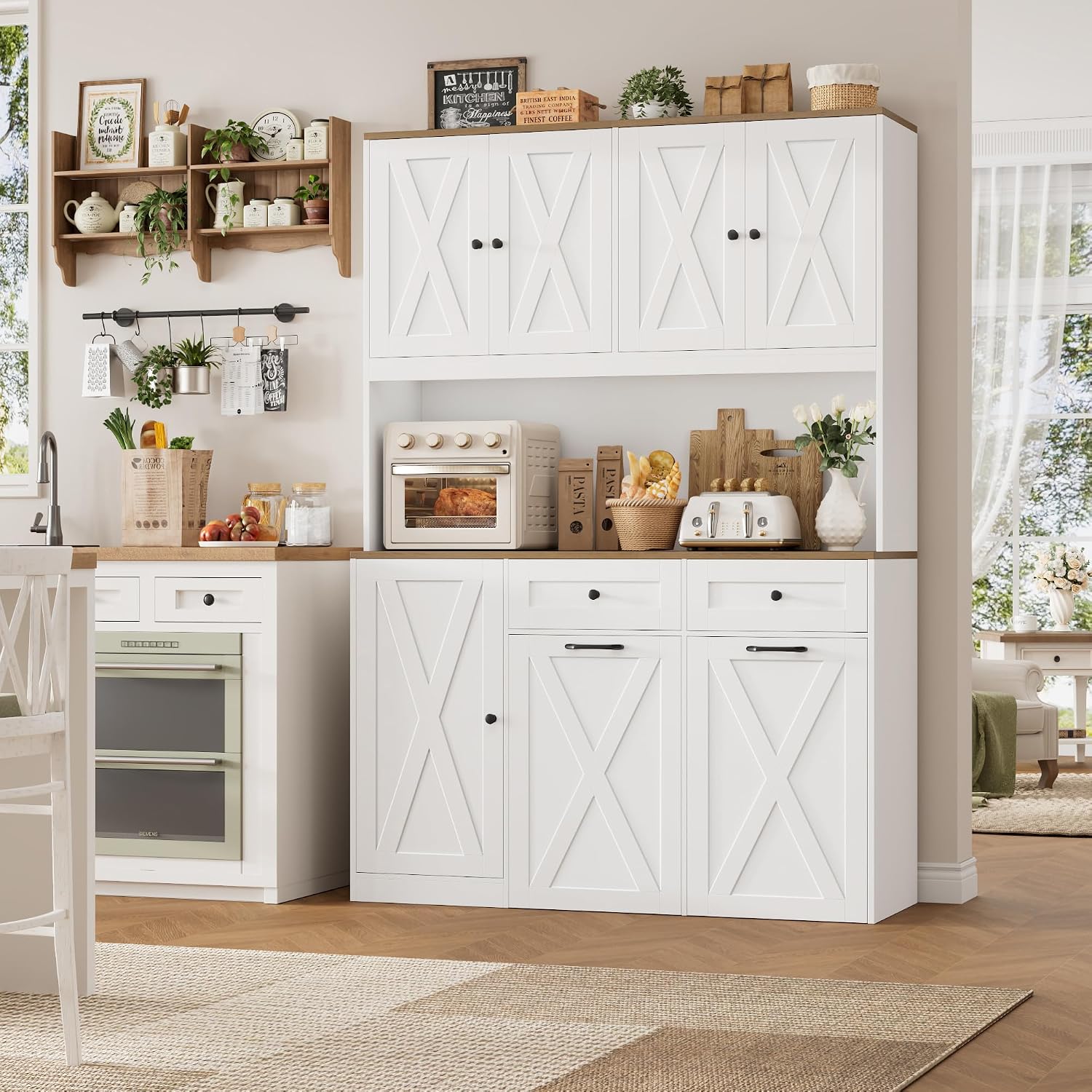 Kitchen Pantry Storage Cabinet - Food Storage Without Pantry ulasan dan harga