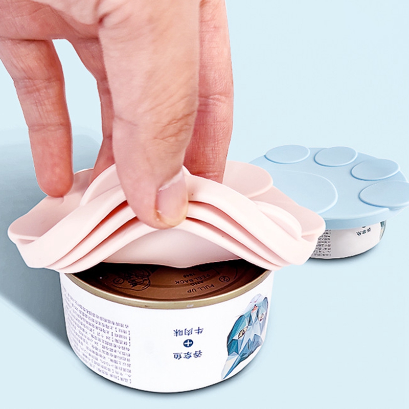 Cute Cat Paw Can Storage Cover - Food Storage With Scoop ulasan dan harga