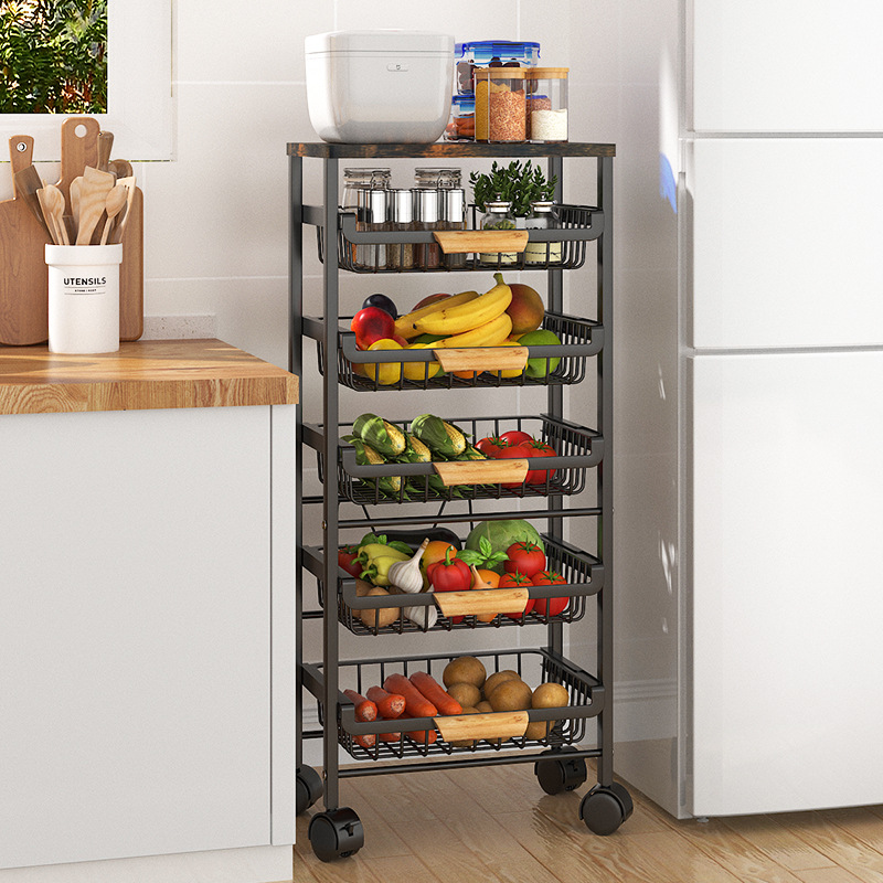 5 Tier Wire Fruit Basket - Kit - Food Storage Without Pantry ulasan dan harga