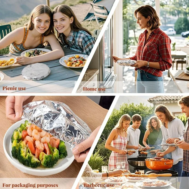 10/20PCS Aluminum Foil Cover H - Food Storage To Keep Warm ulasan dan harga