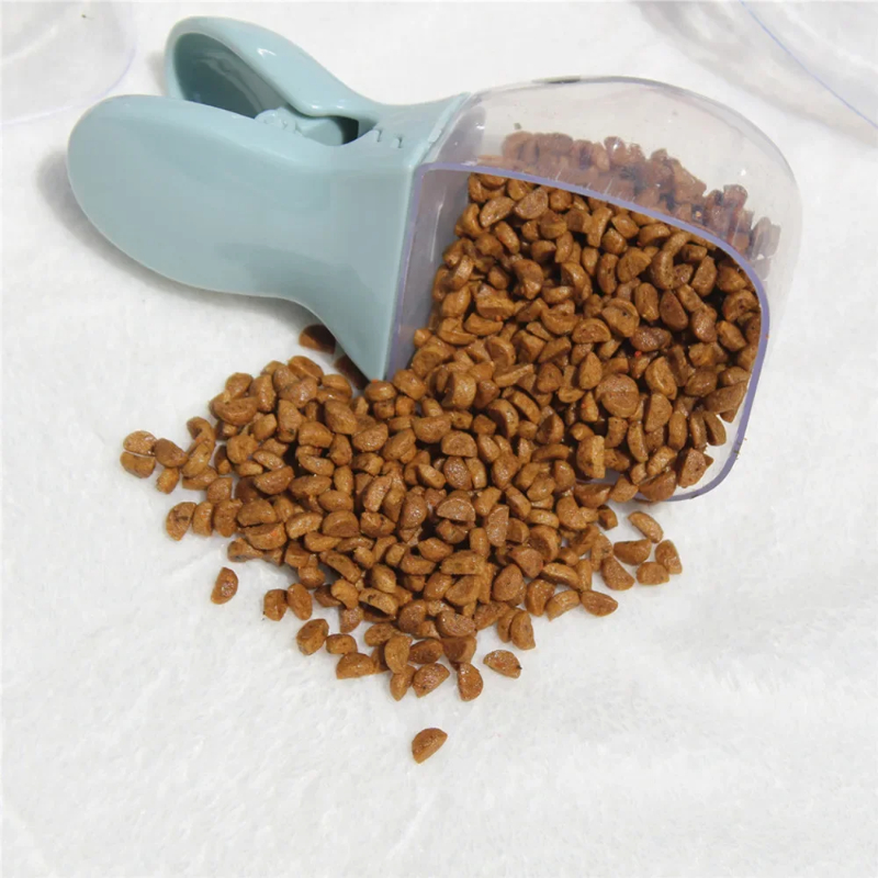 Pet Food Spoon for Cat Dog Bow - Food Storage With Scoop ulasan dan harga