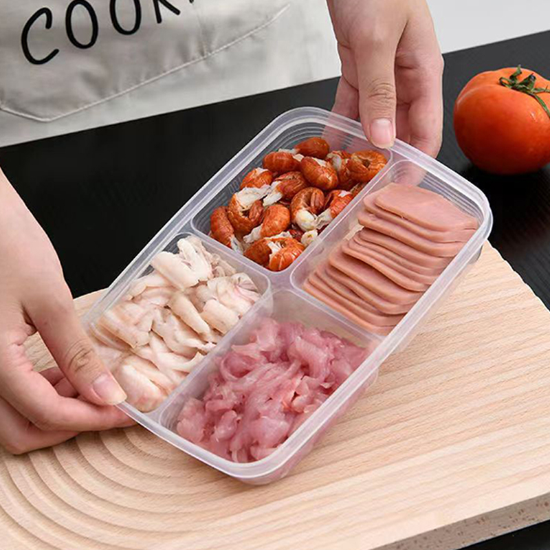 New【4 Grids Plastic Storage Bo - Food Storage Ideas ulasan dan harga