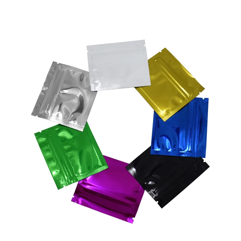 100Pcs Colorful Glossy Aluminu - Food Storage Ziploc Bags ulasan dan harga