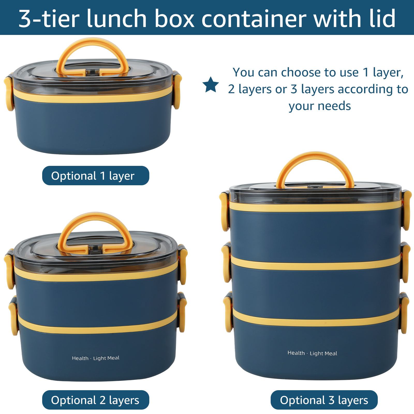 Portable adult lunch box 2000M - Food Storage To Keep Warm ulasan dan harga