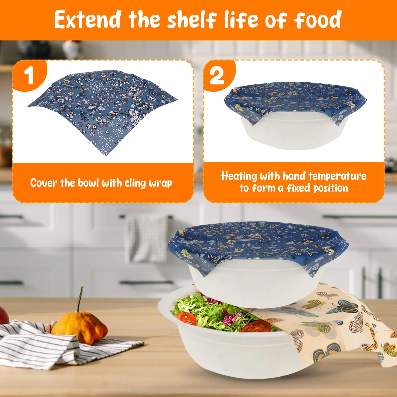 11 Pcs Beeswax Food Wrap Set R - Beeswax Food Wrap ulasan dan harga