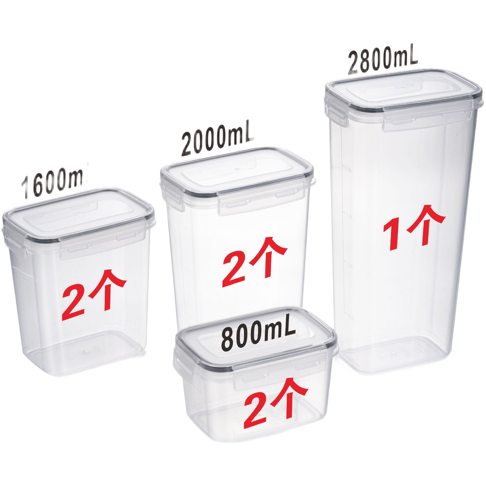 Square Transparent Airtight Fo - Food Storage For Long Term ulasan dan harga