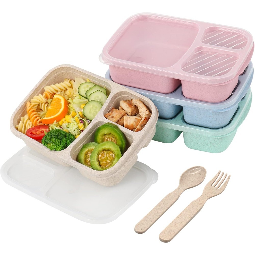 1 Bento Box Lunch Box for Kids - Food Storage With Compartments ulasan dan harga