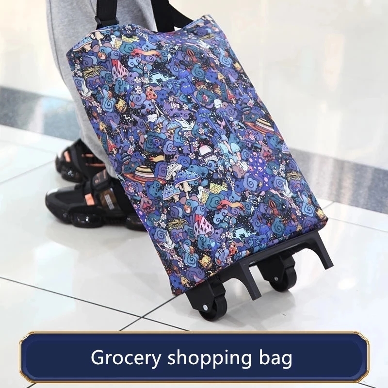 Folding Storage Bag High Capac - Food Storage On Wheels ulasan dan harga