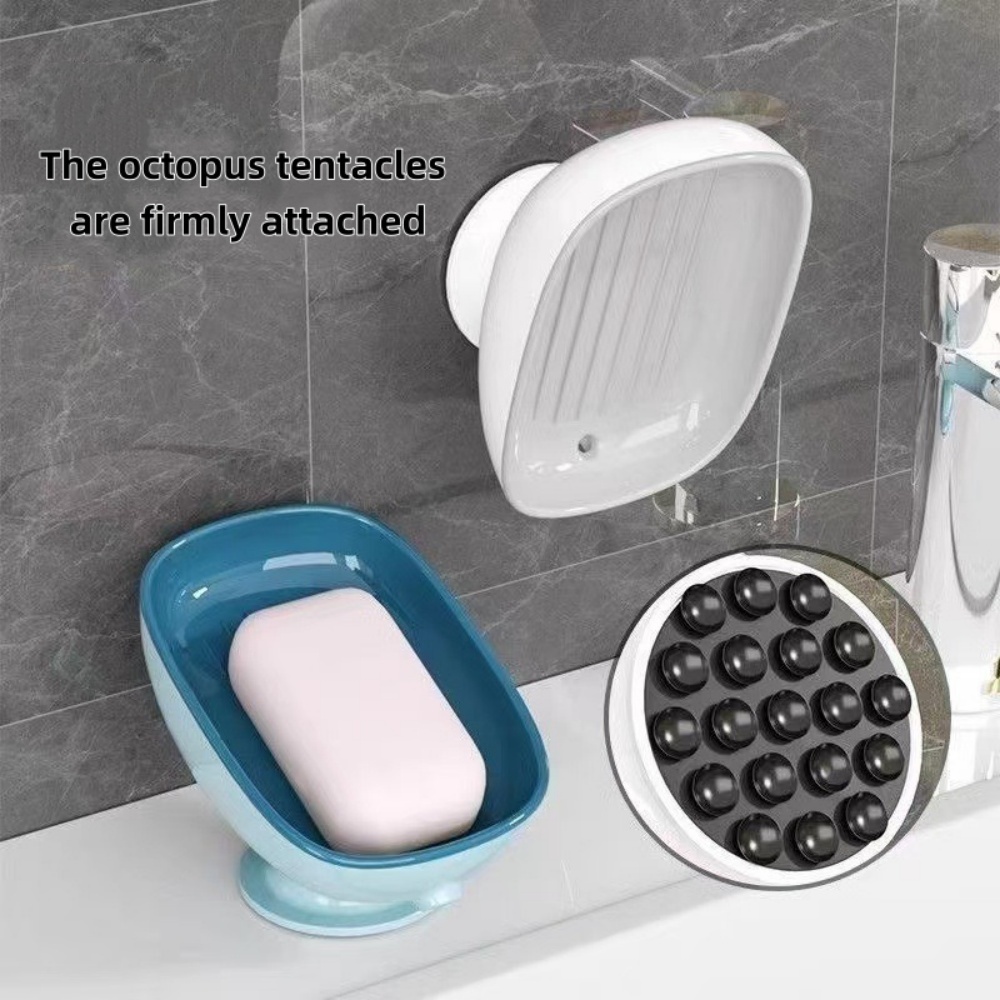 1pc Super Suction Cup Bathroom - Food Storage Rack ulasan dan harga