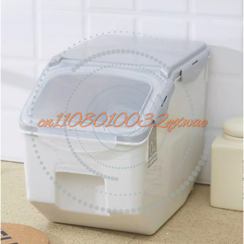 10/15kg Large Rice Tank Kitche - Food Storage Pet ulasan dan harga
