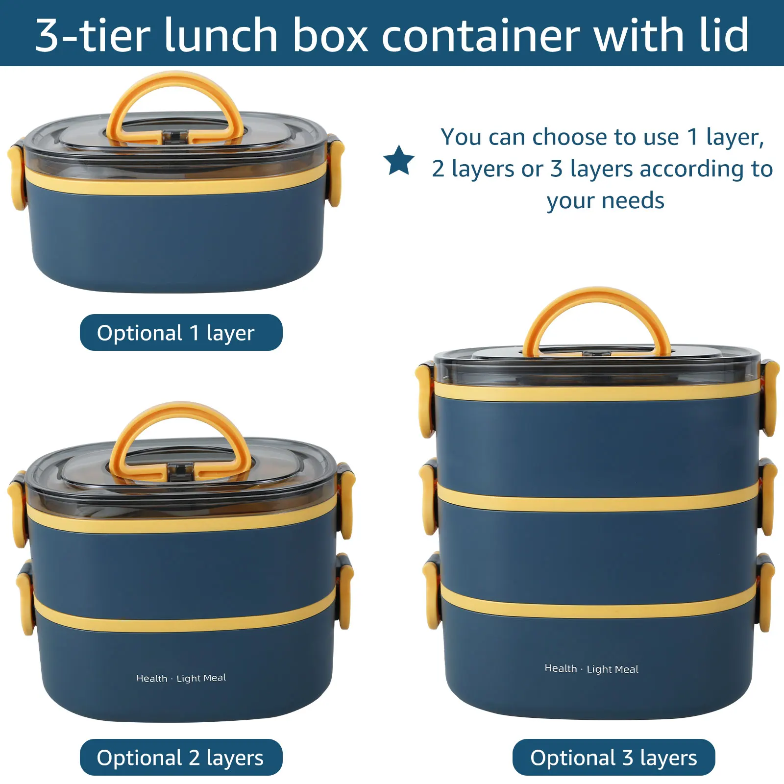 Portable adult lunch box 2000M - Food Storage To Keep Warm ulasan dan harga