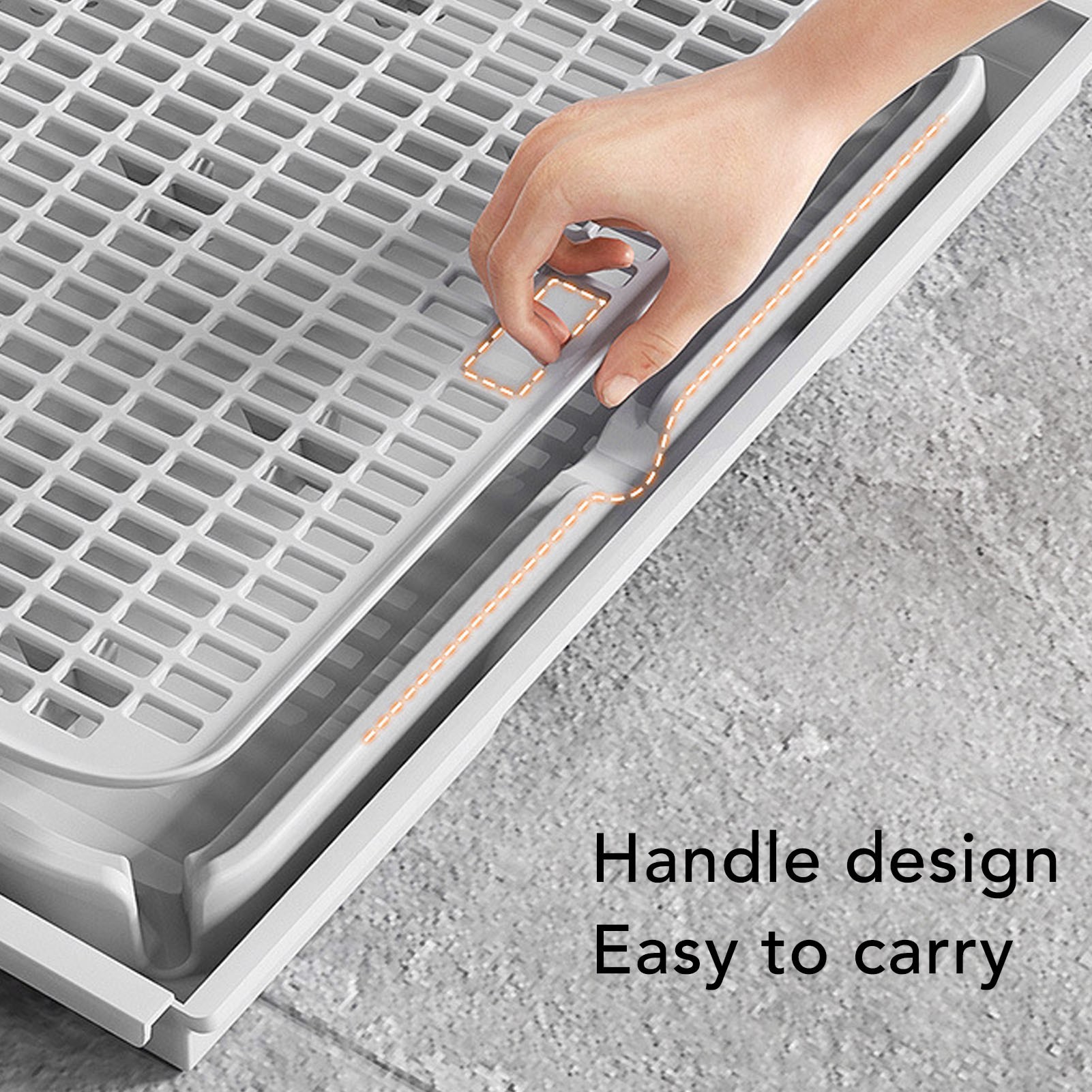 Cat Litter Trapping Mat Cat Li - Food Storage With Scoop ulasan dan harga