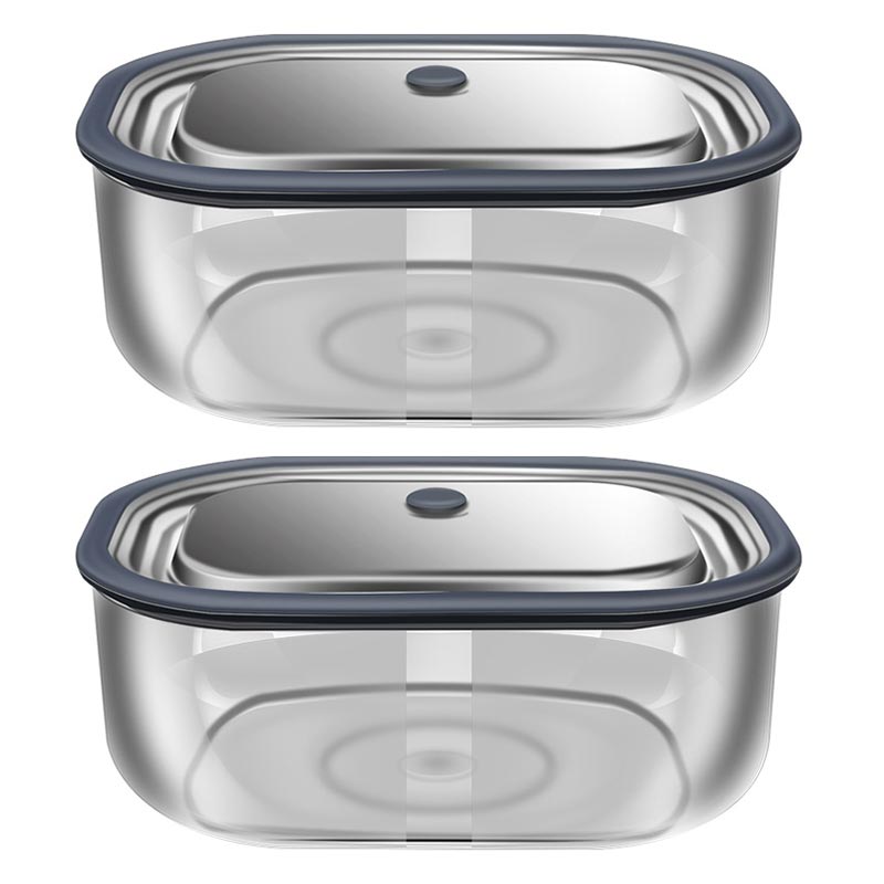 High Borosilicate Glass Rectan - Food Storage Containers Glass ulasan dan harga