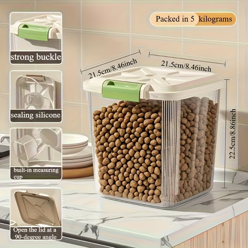Large-capacity pet food storag - Food Storage On Wheels ulasan dan harga