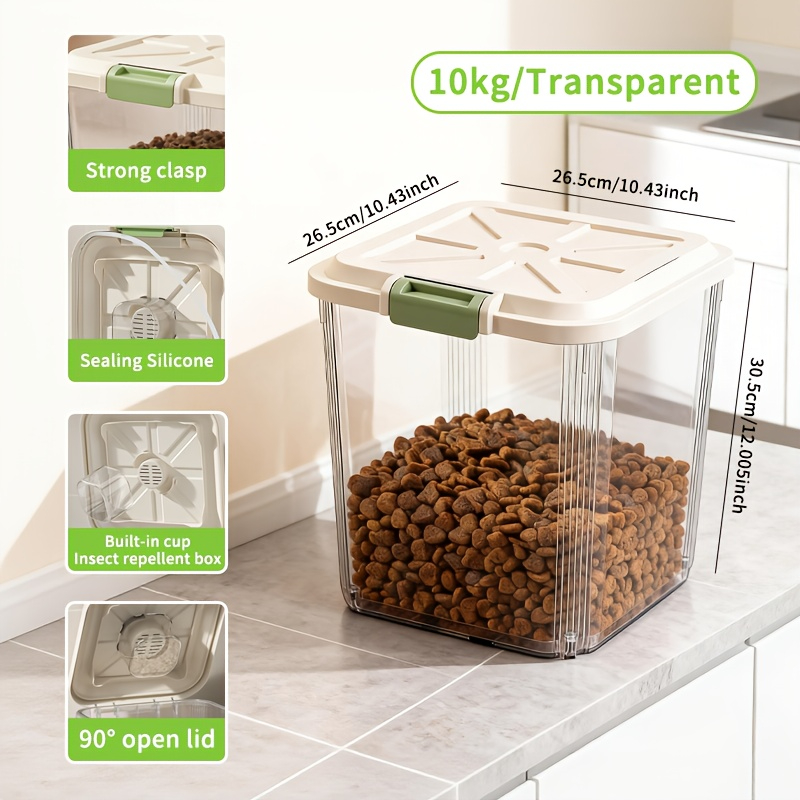 Large-capacity pet food storag - Food Storage On Wheels ulasan dan harga