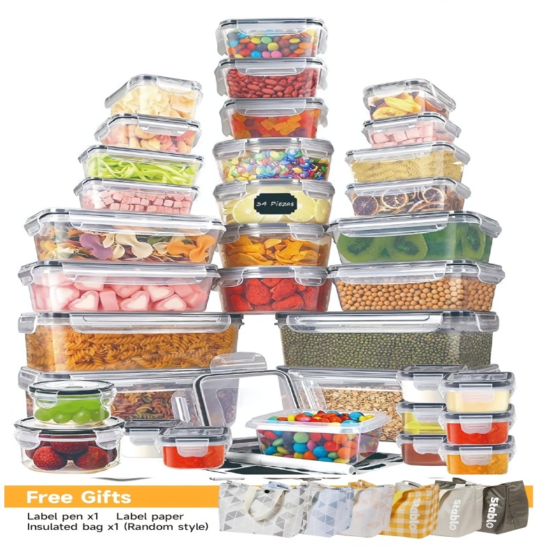 48PCS BPA-Free Food Storage Se - Food Storage Ideas ulasan dan harga