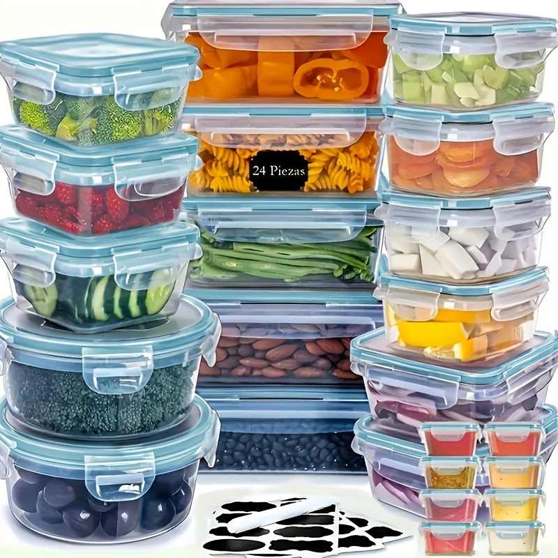 48PCS BPA-Free Food Storage Se - Food Storage Ideas ulasan dan harga