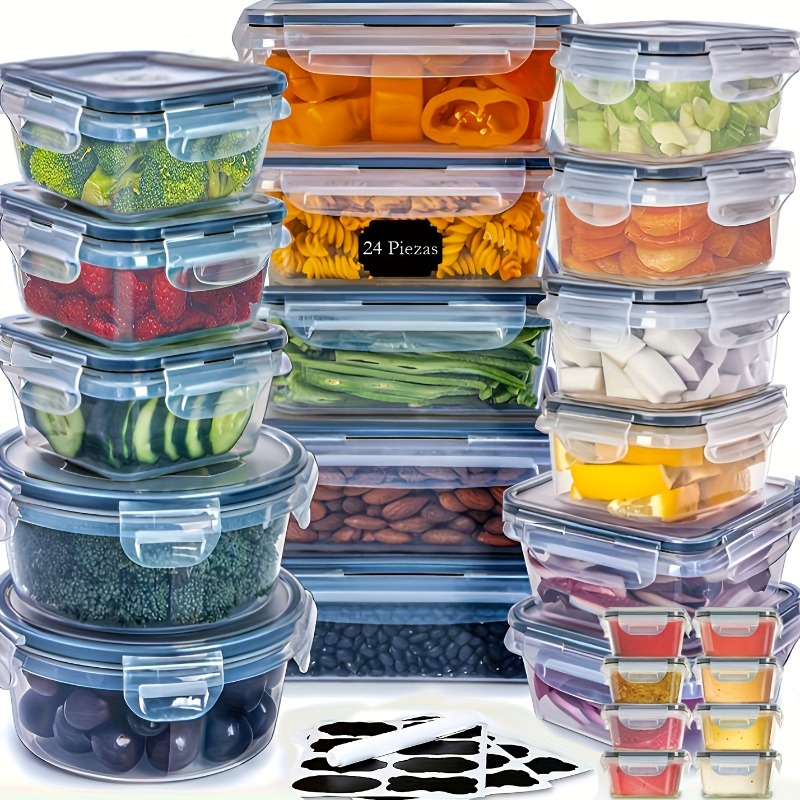 48PCS BPA-Free Food Storage Se - Food Storage Ideas ulasan dan harga