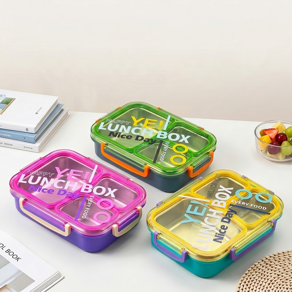 Microwavable 304 Stainless Ste - Food Storage With Scoop ulasan dan harga