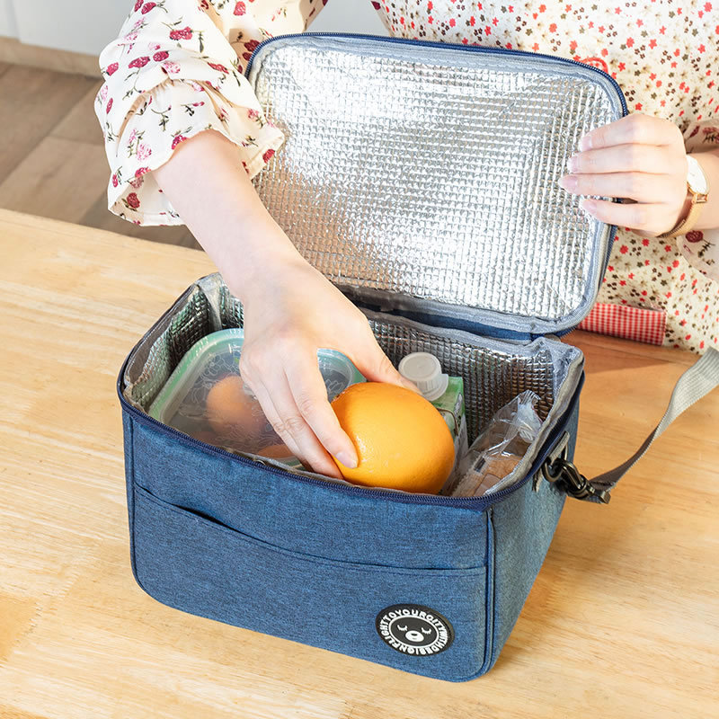 Square Insulated Lunch Bag Alu - Food Storage To Keep Warm ulasan dan harga
