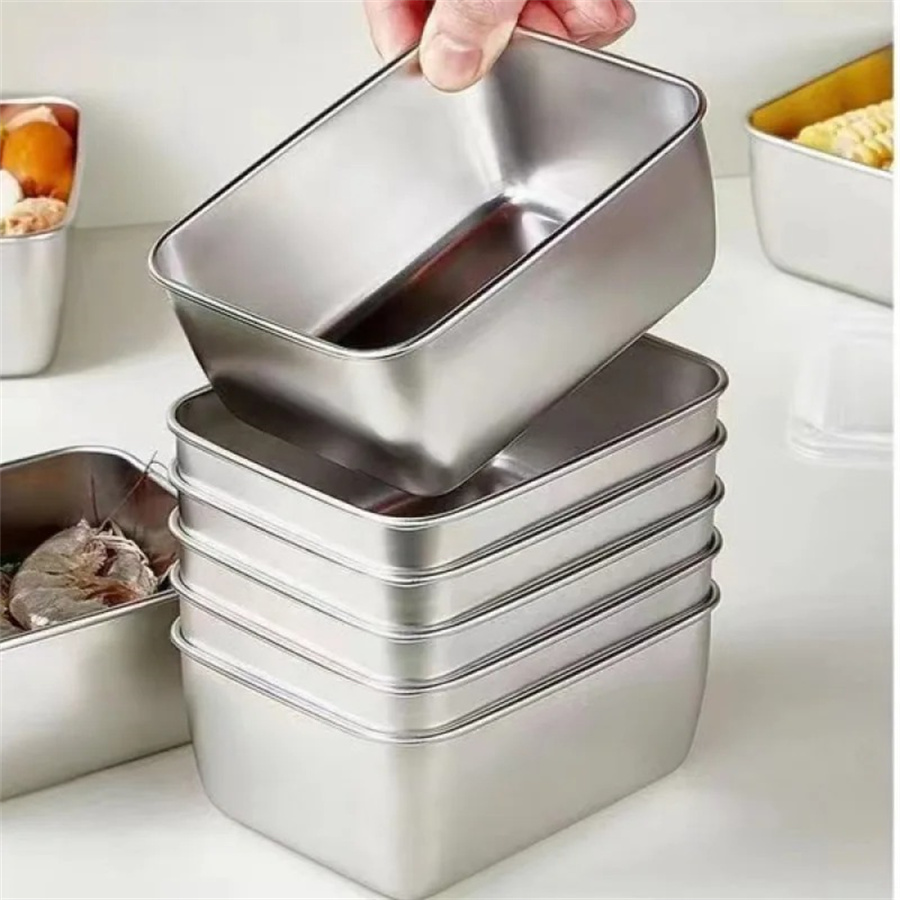 1/3/5pcs Stainless Steel Food  - Food Storage Ideas ulasan dan harga