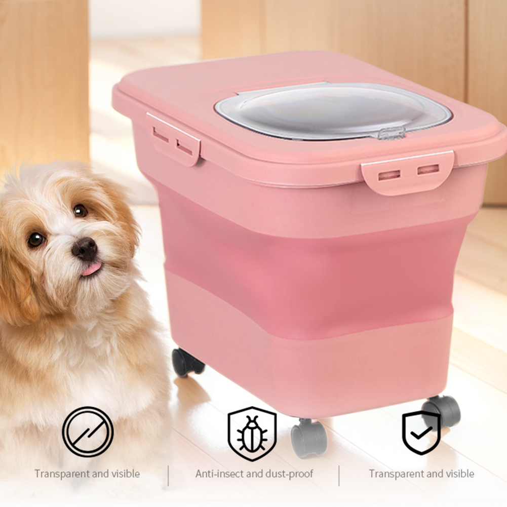 Collapsible Dry Cat Food Box 2 - Food Storage Pet ulasan dan harga