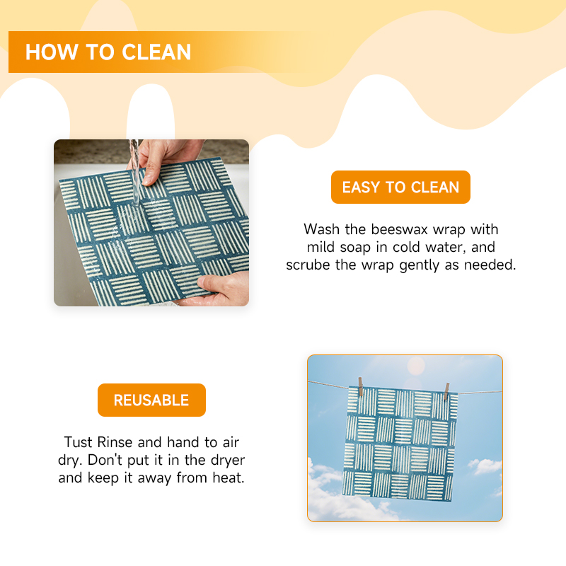 2 pieces / 4 pieces eco-friend - Beeswax Food Wrap ulasan dan harga