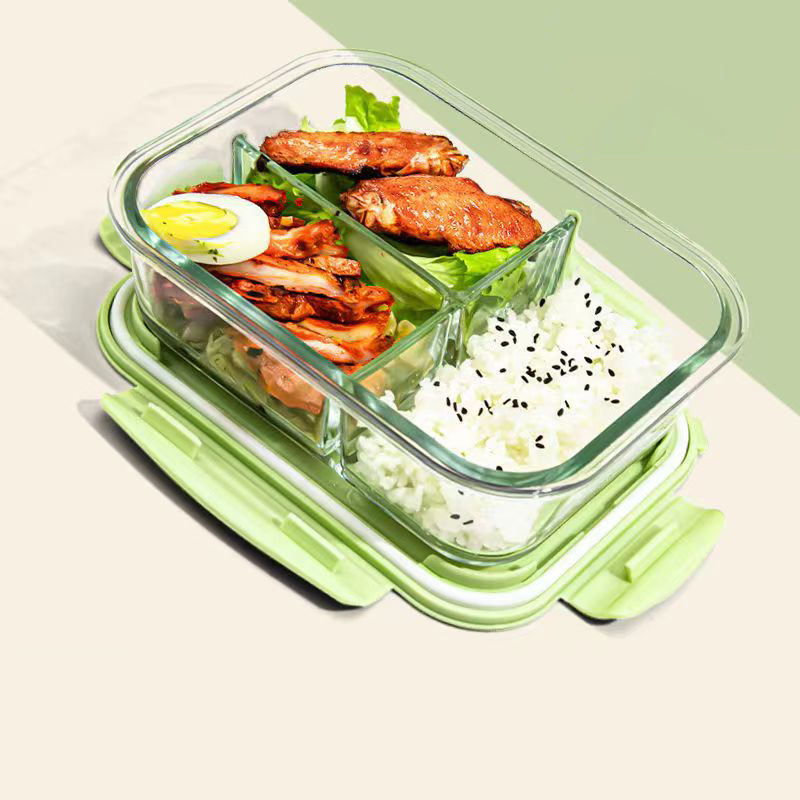 New style Lunch Box Glass 1050 - Food Storage With Compartments ulasan dan harga