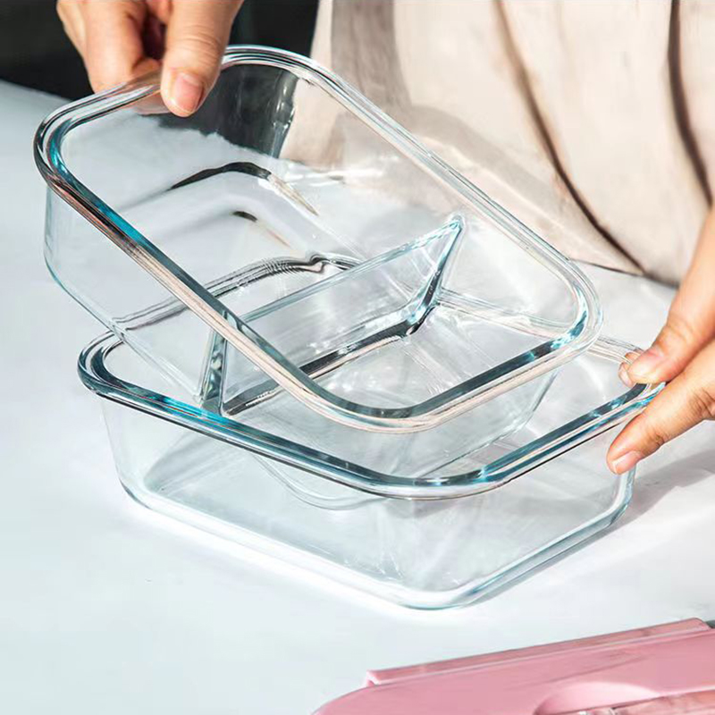 New style Lunch Box Glass 1050 - Food Storage With Compartments ulasan dan harga