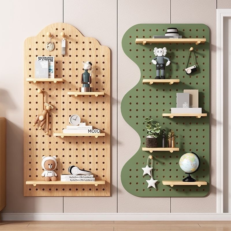 Wooden Cavities Board Wall She - Food Storage Rack ulasan dan harga