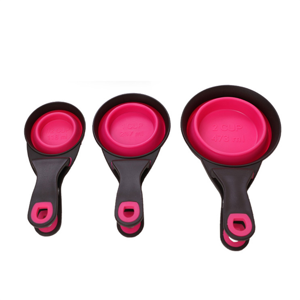 Portable Foldable Silicone Pet - Food Storage With Scoop ulasan dan harga